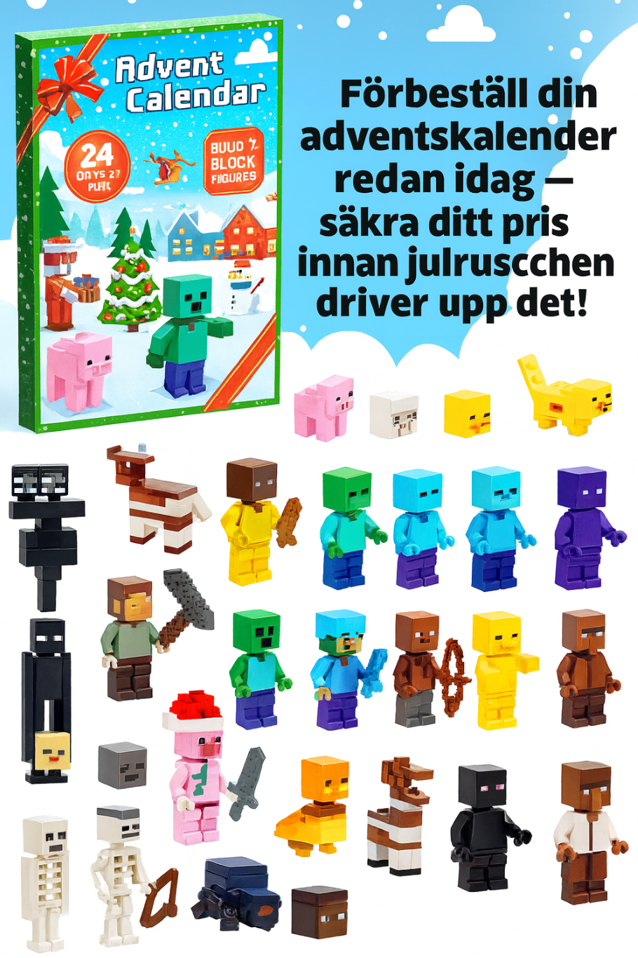 2025 Julkalender Minecraft bästa nedräkning till jul 🎄